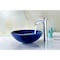 Anzzi Meno Deco-Glass Vessel Sink in Lustrous Blue LS-AZ051 - alternate 4